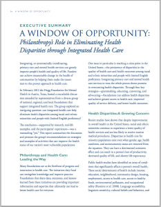 Window of Opportunity executive summary
